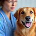 Veterinary check-up with a dog at Greenfield Clinic